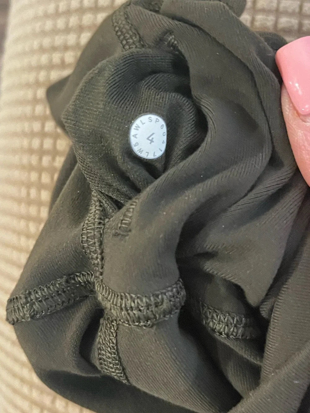 Lululemon Dark Olive High-Rise Mesh Panel Leggings Size 4